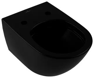Villeroy & Boch T-WC Antao 370x560x355mm Rund wandh. Abg. waagr. m. TwistFlush Pure Black c+ – Bild 2