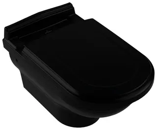 Villeroy & Boch Tiefspül-WC Hommage 370x600x410mm ov wandh. Abg. waagr. Pure Black cplus