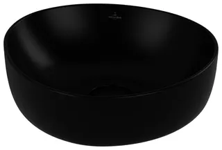 Villeroy & Boch Aufsatzwaschbecken Antao 400x395mm Asymmetrisch o. ÜL. Pure Black cplus