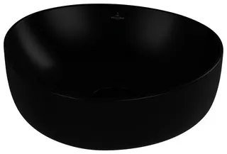 Villeroy & Boch Aufsatzwaschbecken Antao 400x395mm Asymmetrisch o. ÜL. Pure Black cplus – Bild 2