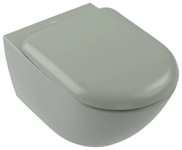 Villeroy & Boch T-WC Antao 370x560x355mm Rund wandh Abg waagr m. TwistFlush Morning Green c+