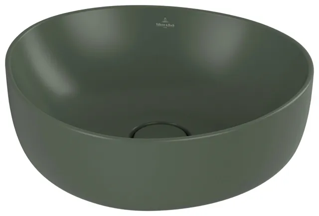 Villeroy & Boch Aufsatzwaschbecken Antao 400x395mm Asymmetrisch o. ÜL. Morning Green cplus
