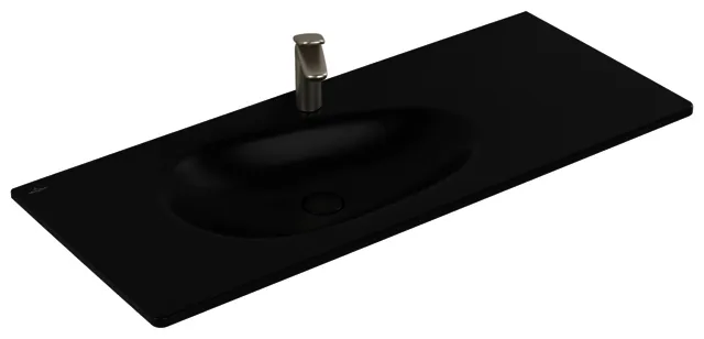 Villeroy & Boch SchrankWT Antao 1200x500mm re-eckig BP links 1HL. o. ÜL. Pure Black cplus