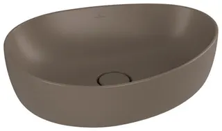 Villeroy & Boch Aufsatzwaschbecken Antao 510x400mm Asymmetrisch o. ÜL. Almond CeramicPlus