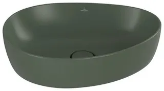 Villeroy & Boch Aufsatzwaschbecken Antao 510x400mm Asymmetrisch o. ÜL. Morning Green cplus