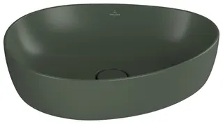 Villeroy & Boch Aufsatzwaschbecken Antao 510x400mm Asymmetrisch o. ÜL. Morning Green cplus – Bild 2