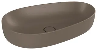 Villeroy & Boch Aufsatzwaschbecken Antao 650x400mm Asymmetrisch o. ÜL. Almond CeramicPlus – Bild 2