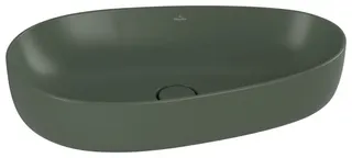 Villeroy & Boch Aufsatzwaschbecken Antao 650x400mm Asymmetrisch o. ÜL. Morning Green cplus – Bild 2