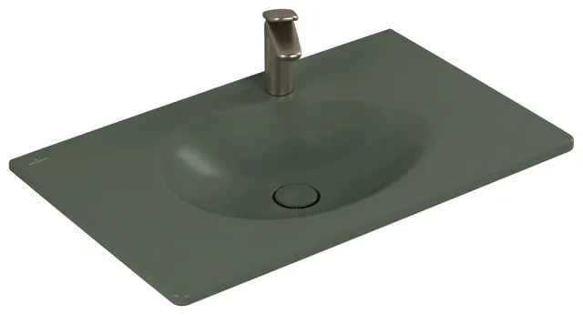 Villeroy & Boch Schrankwaschtisch Antao 800x500mm re-eckig 1HL. o. ÜL. Morning Green cplus
