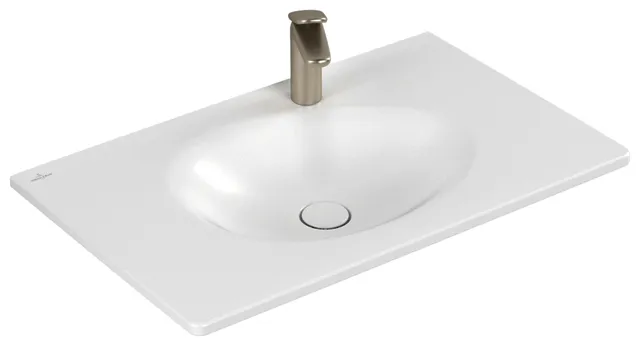 Villeroy & Boch Schrankwaschtisch Antao 800x500mm re-eckig 1HL. o. ÜL. Stone White cplus