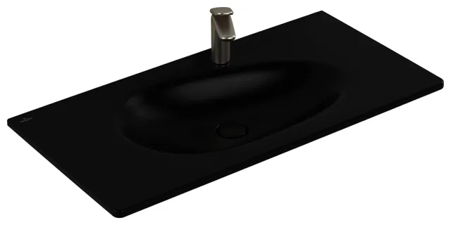 Villeroy & Boch Schrankwaschtisch Antao 1000x500mm re-eckig 1HL. o. ÜL. Pure Black cplus