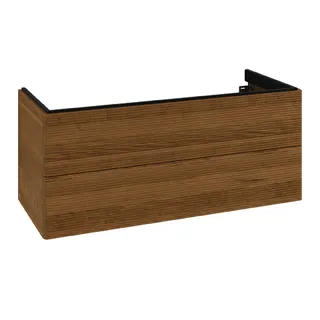 Villeroy & Boch WTUS Antao 1188x504x493mm 2 Ausz. Waschtisch links Front m. Struktur Honey Oak – Bild 2