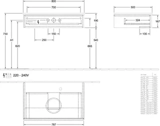 Villeroy & Boch WTUS Antao K08_1 800x190x500mm FK/AP: HN/3 – Bild 3