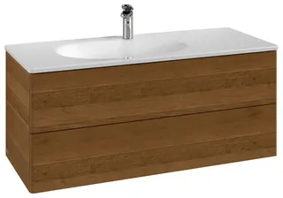 Villeroy & Boch WTUS Antao 1188x504x493mm 2 Ausz. Waschtisch links Front o. Struktur Honey Oak