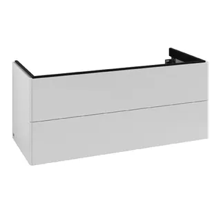 Villeroy & Boch WTUS Antao 1188x504x493mm 2 Ausz. Waschtisch links Front o. Struktur White Matt Lacquer – Bild 2