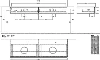 Villeroy & Boch WTUS Antao K17_5 1600x190x500mm mit Struktur FK/AP: HN/3 – Bild 4