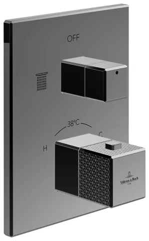 Villeroy & Boch Unterputz-Thermostat 2-Mengereg Mettlach 150x190x129mm Chrom