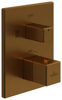 Villeroy & Boch Unterputz-Thermostat 2-Mengereg Mettlach 150x190x129mm Brushed Gold