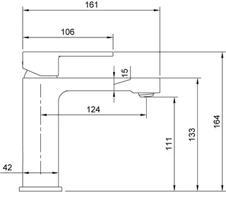 Villeroy & Boch Einhebel-Waschtisch-Arm. Architectura 42x164x161mm Zugst-Ablgarn. Chrom – Bild 2