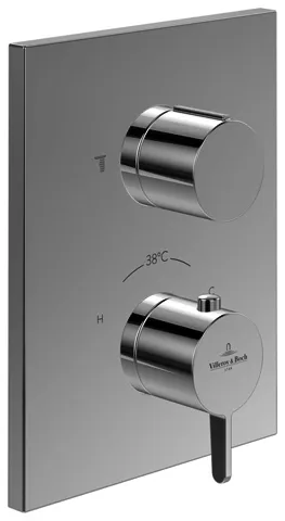 Villeroy & Boch Unterputz-Thermostat 2-Mengereg Conum 150x190x124mm Chrom