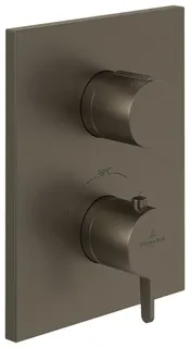 Villeroy & Boch Unterputz-Thermostat 2-Mengereg Conum 150x190x124mm Brushed Nickel Matt