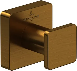 Villeroy & Boch Handtuchhaken Elements - Striking 45x44x45mm Brushed Gold – Bild 1