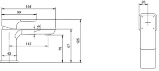 Villeroy & Boch Einhebel-Waschtischarmatur Subway 3.0 43x125x154mm ohne Ablaufgarnitur Chrom – Bild 3