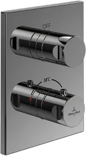 Villeroy & Boch Unterputz-Thermostat Universal Taps 150x190x58mm Eckig Brushed Nickel Matt