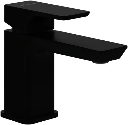 Villeroy & Boch Einhebel-Waschtischarmatur Subway 3.0 43x125x154mm o Ablaufgarnitur Matt Black