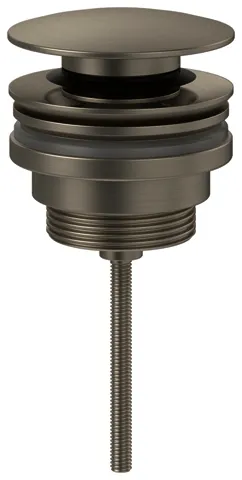 Villeroy & Boch Push-Open-Ablaufgarnitur Universal Taps 63x61x63mm Brushed Nickel Matt