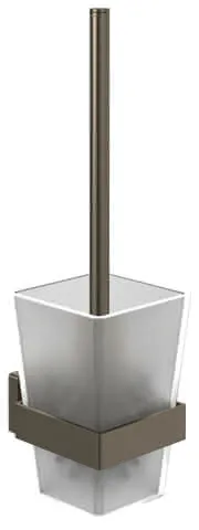 Villeroy & Boch Toilettenbürstengarnitur Elements Striking 94x118x340mm BrushedNickelMatt
