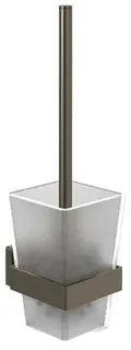 Villeroy & Boch Toilettenbürstengarnitur Elements Striking 94x118x340mm BrushedNickelMatt