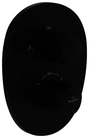 Villeroy & Boch Unterputz-Thermostat 2-Mengereg Antao 184x221x134mm Matt Black