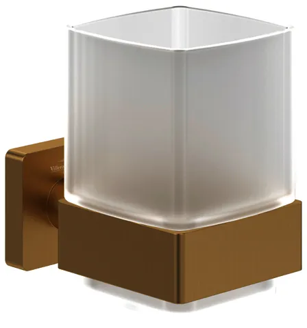 Villeroy & Boch Glashalter Elements - Striking 99x123x100mm Brushed Gold