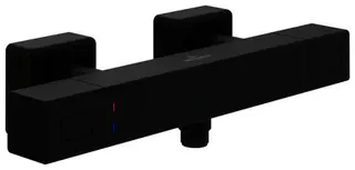 Villeroy & Boch Duschthermostat Universal Taps 317x65x104mm Dusche Eckig Matt Black