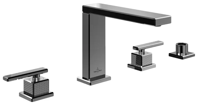 Villeroy & Boch Vierloch-Badewannenrandarmatur Mettlach 616x170x247mm Chrom