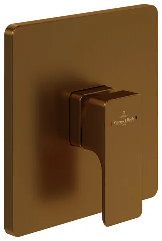 Villeroy & Boch Unterputz-Einhebel-Armatur Subway 3.0 TVS112002000 165x165x51mm Brushed Gold