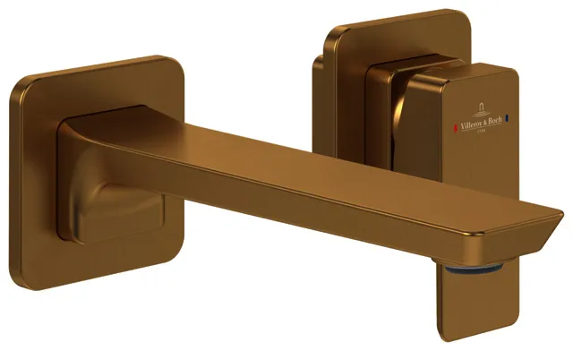 Villeroy & Boch Einhebel-Waschtisch-Armatur Subway 3.0 225x 115x215mm o Ablaufgarnitur Brushed Gold