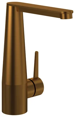 Villeroy & Boch Einhebel-Waschtisch-Arm. Conum 49x210x174mm m Push-Open-Ablaufgarnitur Brushed Gold