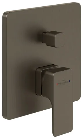 Villeroy & Boch Unterputz-Einhebel-Armatur Subway 3.0 3 165x165x51mm Brushed Nickel Matt