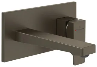 Villeroy & Boch EH-Waschtisch-Arm. Archit.Square 230x110x224 mm PO-Ablgarn. BrushedNickelMatt