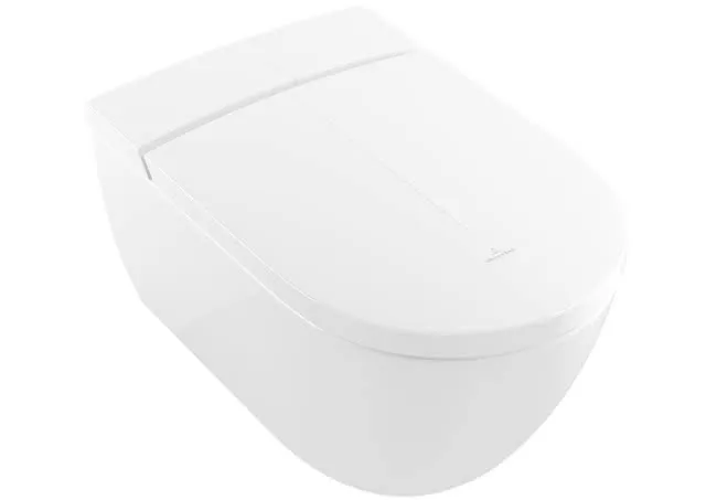 Villeroy & Boch Dusch-WC spülrandlos ViClean-I200 595 x385x400mm Oval Weiß Alpin CeramicPlus