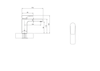 Villeroy & Boch Einhebel-Waschtischarmatur Liberty 43x149x178mm ohne Ablaufgarnitur Chrom – Bild 2