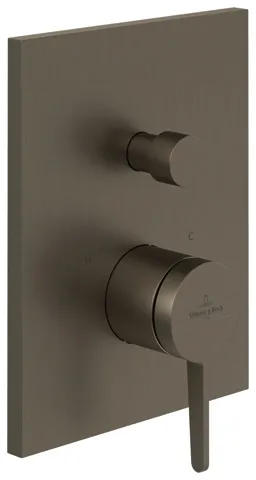 Villeroy & Boch Unterputz-Einhebel-Armatur Conum 150x190x124mm Brushed Nickel Matt