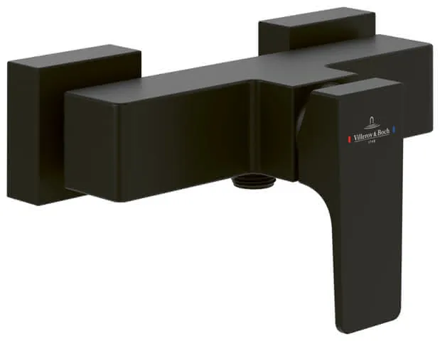 Villeroy & Boch Einhebel-Duscharmatur Architectura Square 210x112x122mm Matt Black