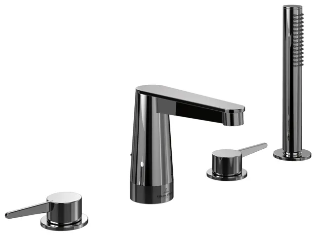 Villeroy & Boch Vierloch-Badewannenrandarmatur Conum 455x124x165mm Chrom