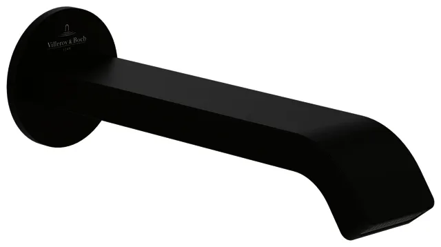 Villeroy & Boch Badewannenauslauf Dawn 60x60x201mm für Wandmontage Matt Black