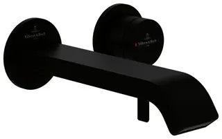 Villeroy & Boch Waschtischauslauf-Set Dawn 3 60x60x 201mm ohne Ablaufgarnitur Matt Black