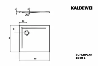 Duschfläche 80x90x2,5 cm more4YOU, weiß, Rutschhemmung – Bild 3