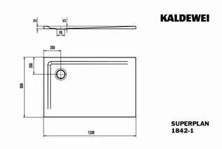 Duschfläche 80x120x2,5 cm more4YOU, weiß, Rutschhemmung – Bild 5
